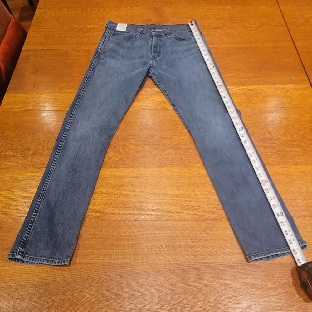 Levi's 508 Jeans Men's Blue Denim Regular Taper, 32x32, Black Tab